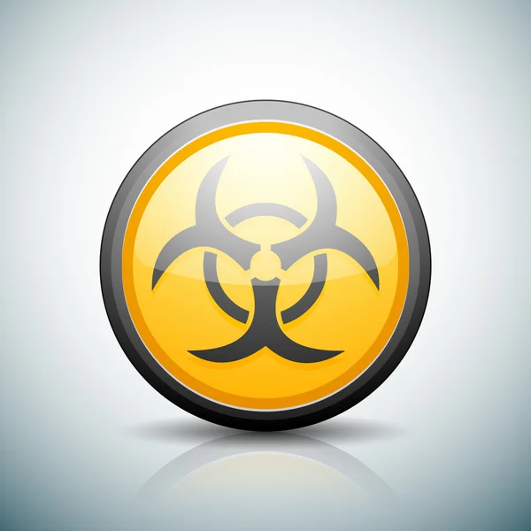 Panneau icône Biohazard — Image vectorielle