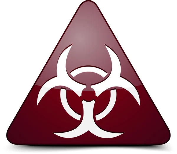 Biohazard ikony znamení — Stockový vektor