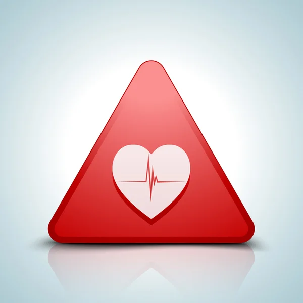 Heart beat icon sign — Stock Vector