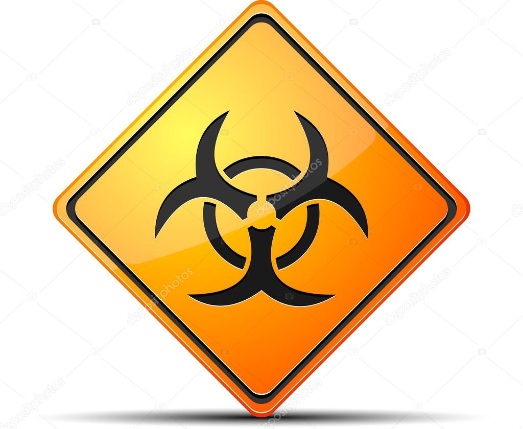 Biohazard icon sign