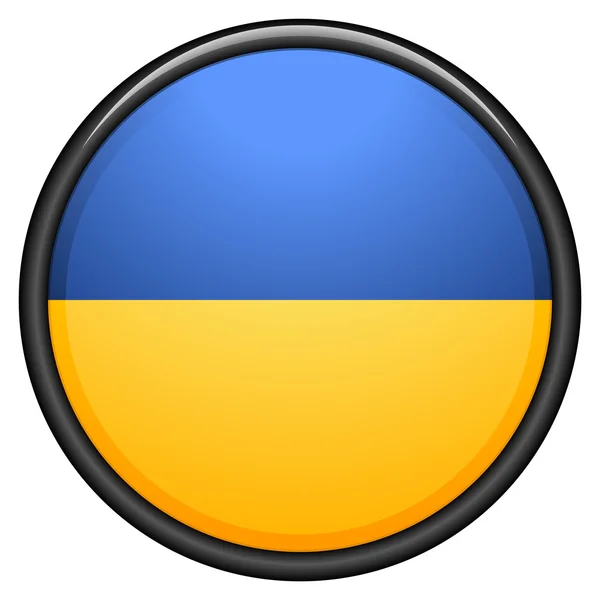 Ukrainas flagg - ikon – stockvektor