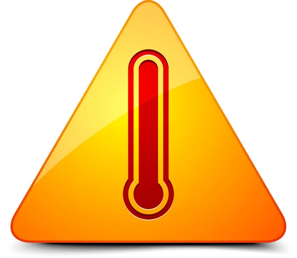 Temperature sign button — Stock Vector