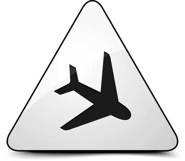 Αεροδρόμιο αεροπλάνο σημάδι — Διανυσματικό Αρχείο