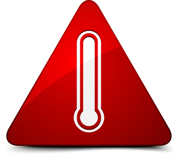 Botón de señal de temperatura — Vector de stock