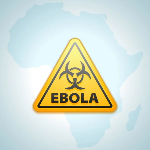 Ebola Hazard sign — Stock Vector