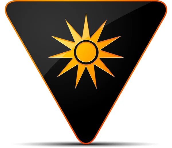Triangular Optical icon — Stock Vector