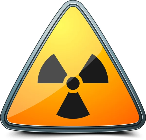 Icona segno di radiazione — Vettoriale Stock