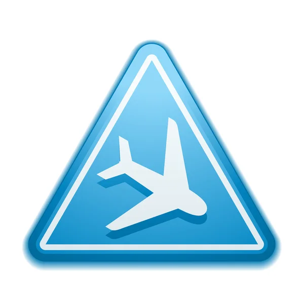 Airport Plane Sign — Stock Vector