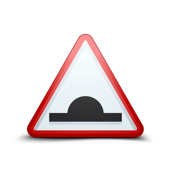 バンプの交通標識 — ストックベクタ