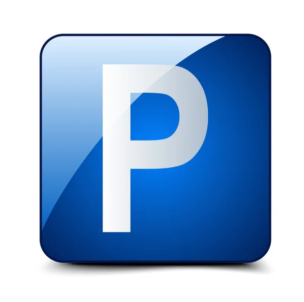 Parkeren toegestaan pictogram — Stockvector