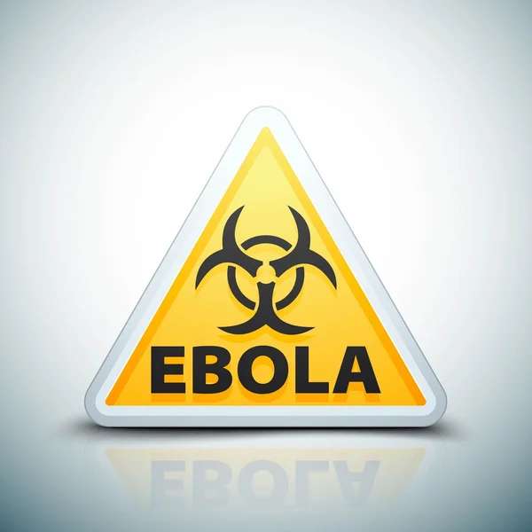 エボラ出血熱の危険サイン — ストックベクタ