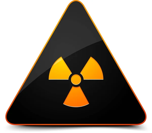Icono de signo de radiación — Archivo Imágenes Vectoriales