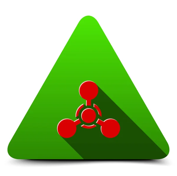 Signo de icono de arma química — Vector de stock