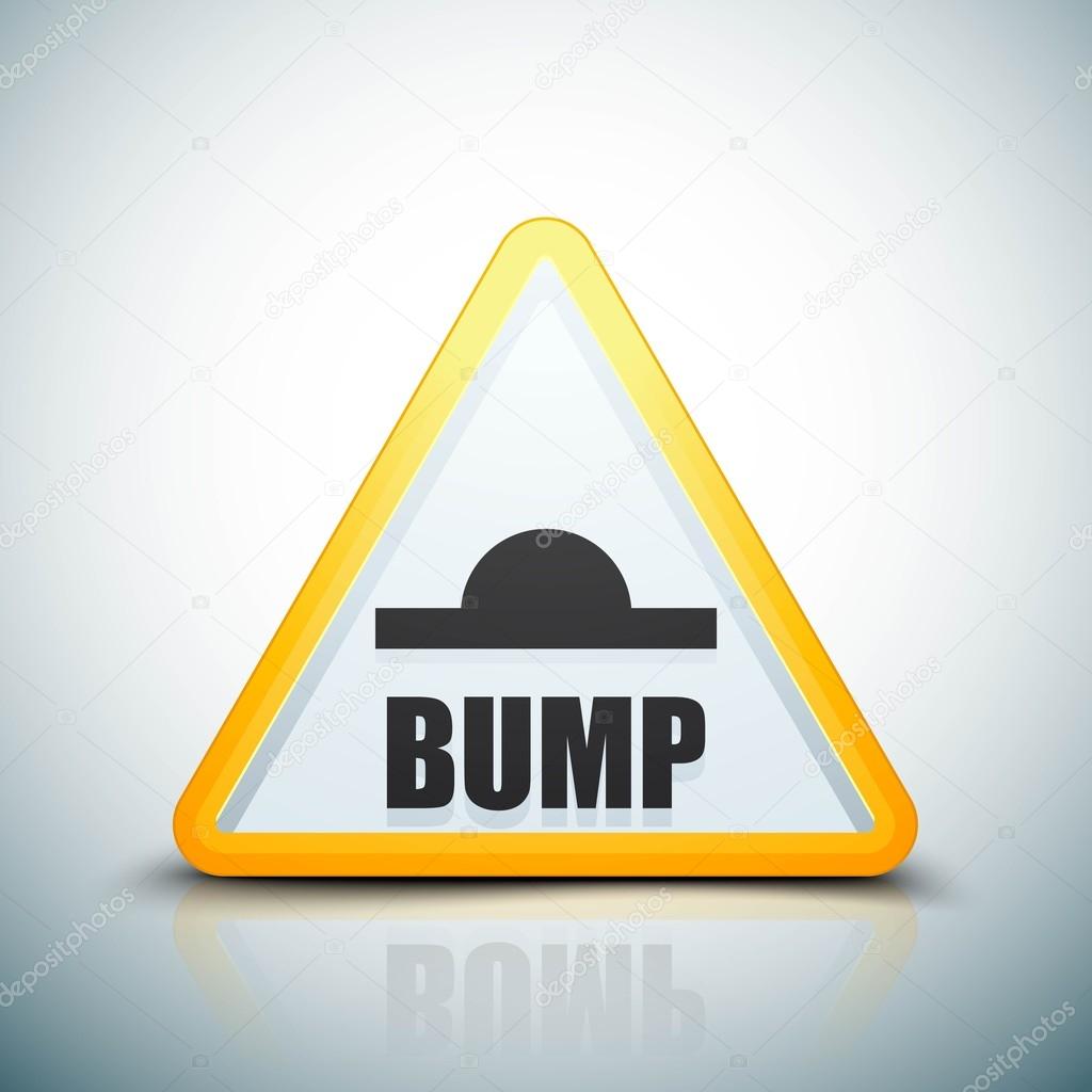 Bump traffic sign