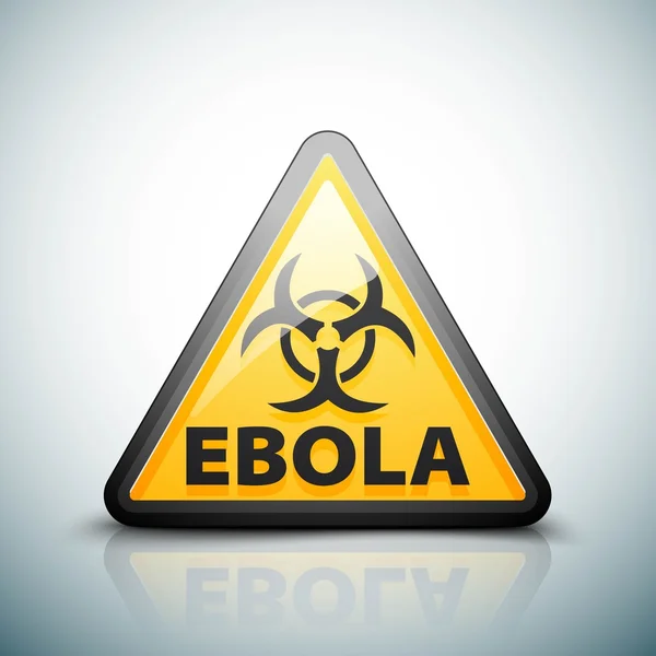 Signe de danger Ebola — Image vectorielle