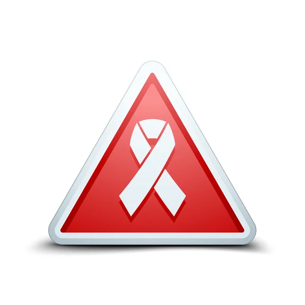 AIDS alert sign — Stock Vector