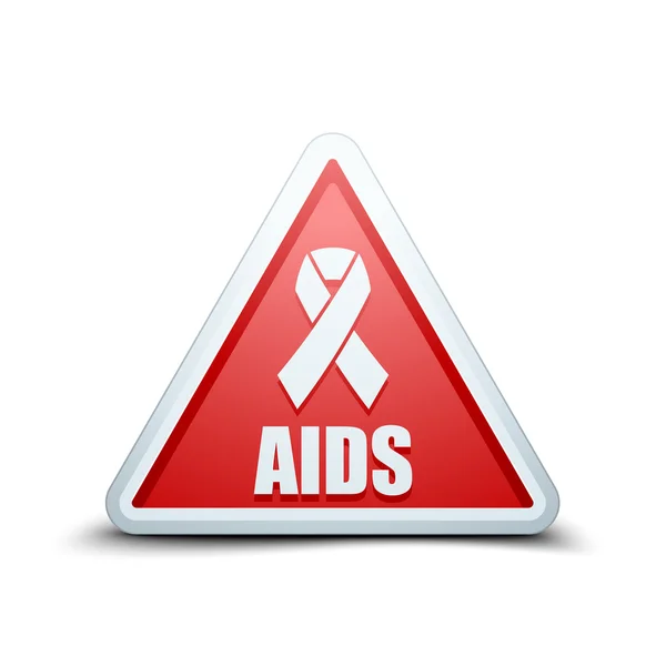 AIDS alert sign — Stock Vector