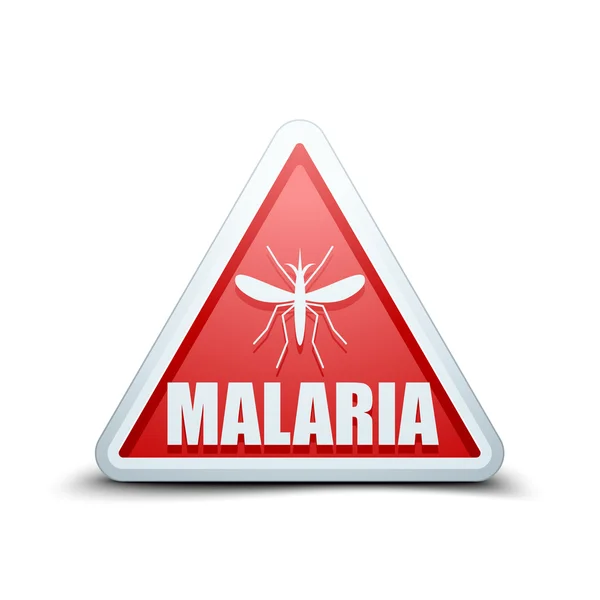 Malaria danger sign — Stock Vector