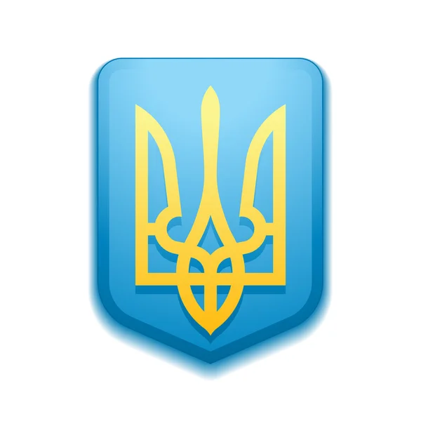 Знак Щита Украины — стоковый вектор