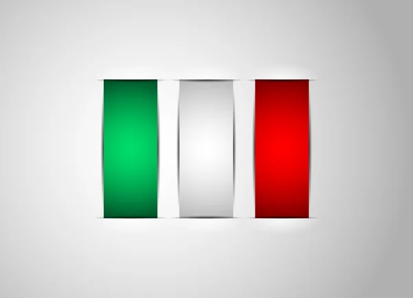 Italië vlag kleur strepen — Stockvector