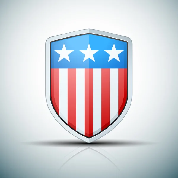 USA Shield teken — Stockvector