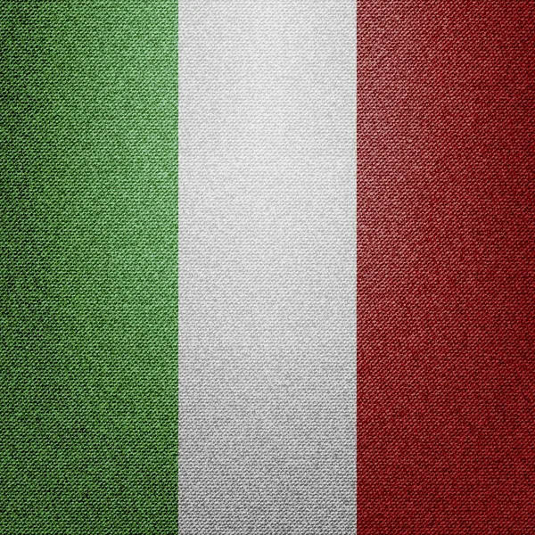 Denim Italien Flagge — Stockvektor