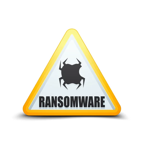 Ransomware Hazard tecken — Stock vektor