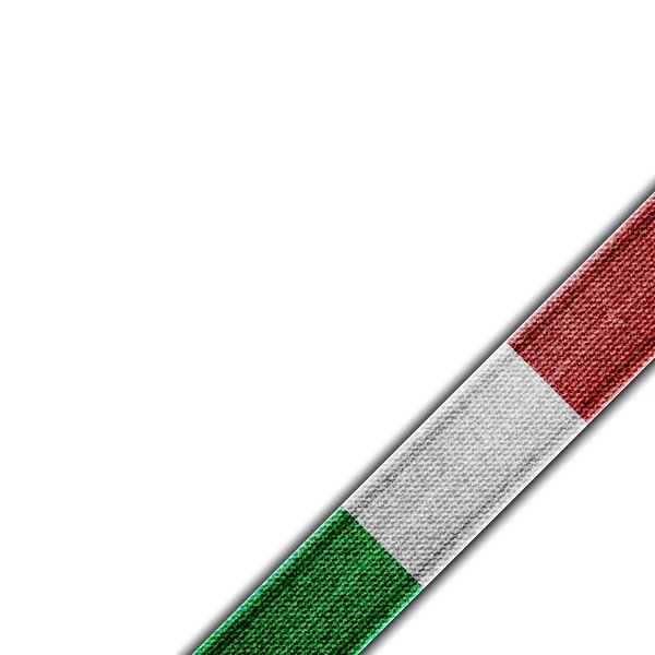 Ruban drapeau Italie Denim — Image vectorielle