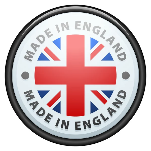 Button. Made in United Kingdom — Stock Vector