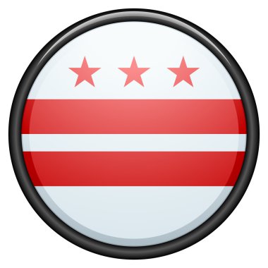 Bölge Columbia bayrak düğmesini