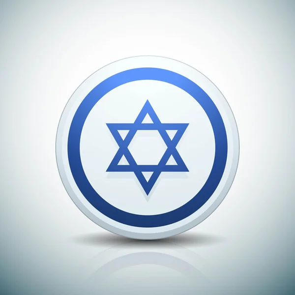 Israel emblem button — Stock Vector