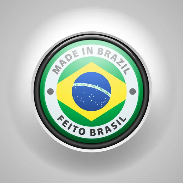 -Taste. made in Brasilien — Stockvektor