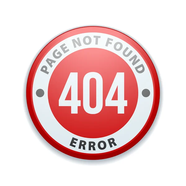 오류 404 페이지 발견되지 않음 — 스톡 벡터