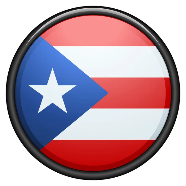 波多黎各标志按钮 — 图库矢量图片