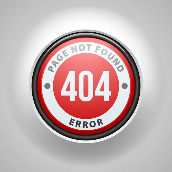 Error 404 página no encontrada — Archivo Imágenes Vectoriales