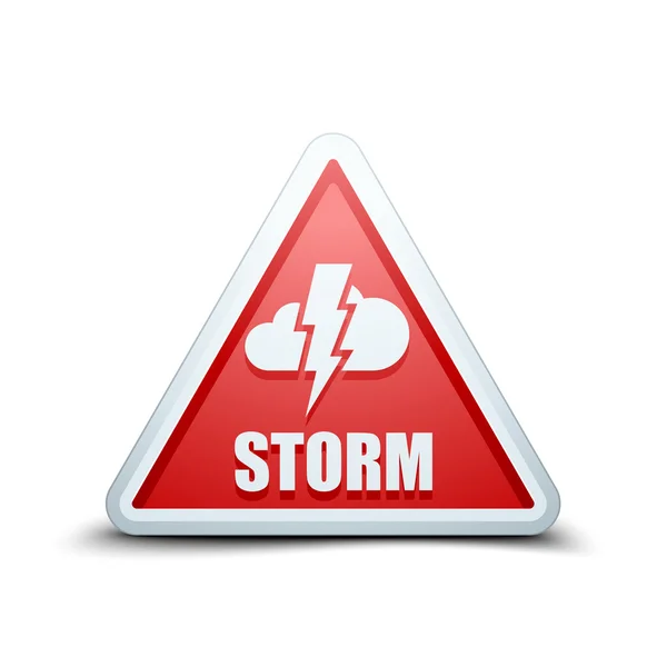 Panneau Storm Hazard — Image vectorielle