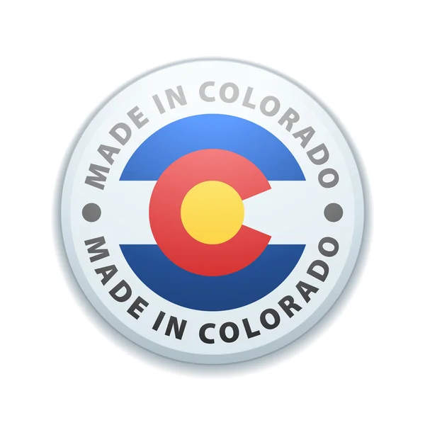 -Taste. gefertigt in colorado — Stockvektor