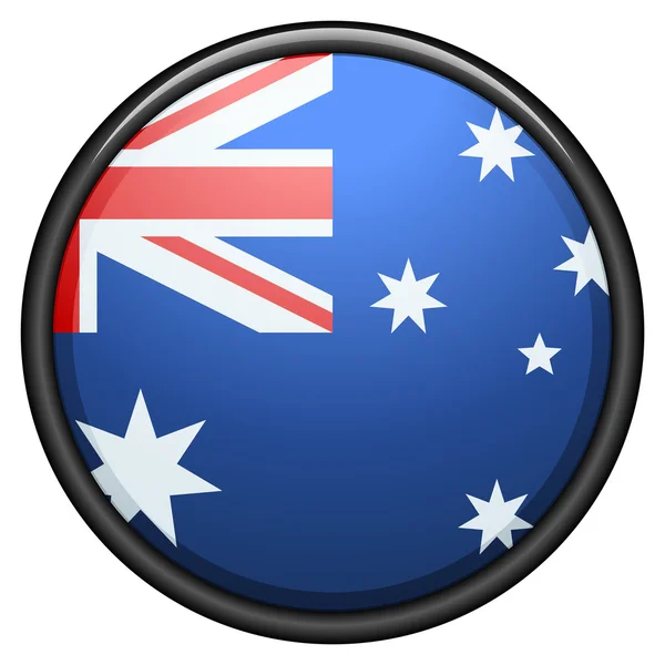 Кнопка флага Австралии — стоковый вектор