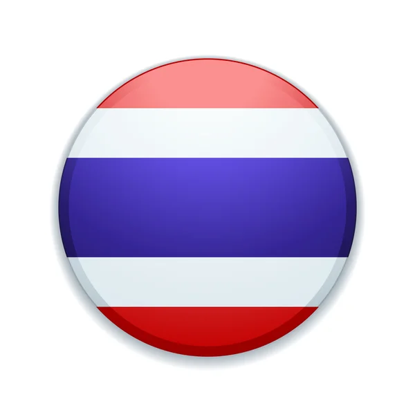 Bouton drapeau Thaïlande — Image vectorielle