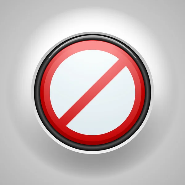Restringir signo de botón — Archivo Imágenes Vectoriales