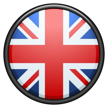 Great Britain flag button