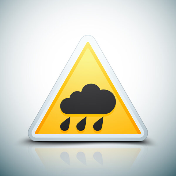 Знак опасности дождя
