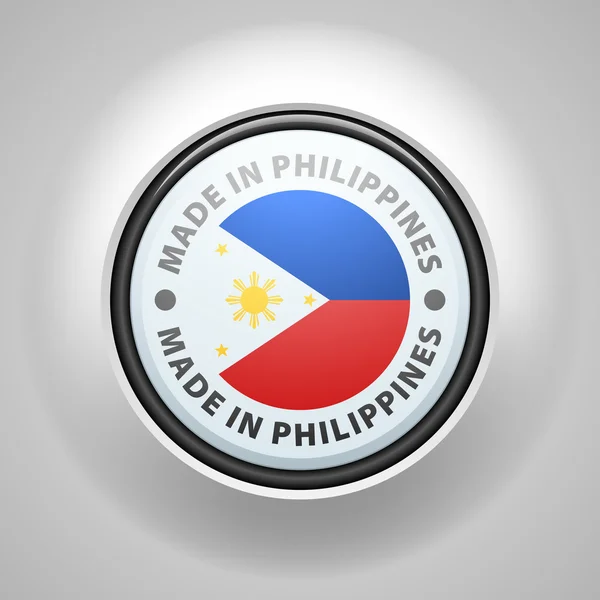 Przycisk. W Filipiny — Wektor stockowy