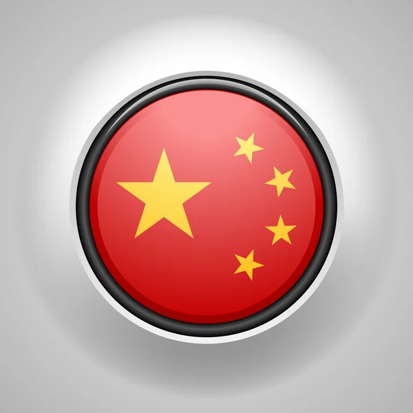 China knop markeren — Stockvector