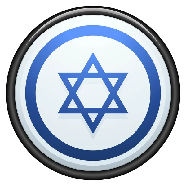 Israel emblem button — Stock Vector