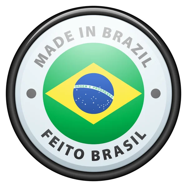 -Taste. made in Brasilien — Stockvektor