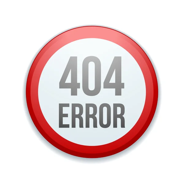 Error 404 página no encontrada — Archivo Imágenes Vectoriales