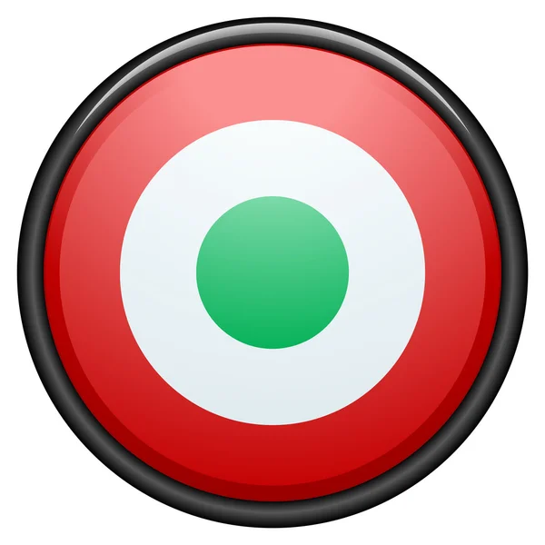 Italian flag colors button — Stock Vector