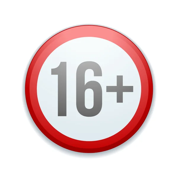 16 plus signe — Image vectorielle