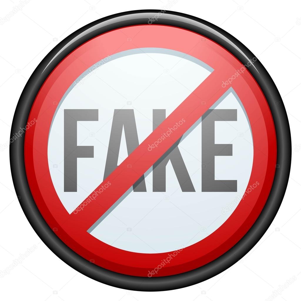 Stop fake sign